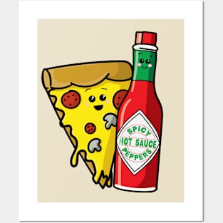 Pizza & Hot Sauce Posters and Art